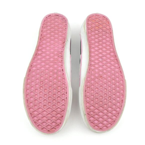 Vans Pink Black White Print Canvas Slip-On Shoes Women's 9.5/Men's 8 - Picture 6 of 15